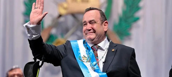 Guatemala president Alejandro Giammattei.