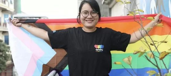 LGBT activists fighting for LGBT rights in Cambodia.