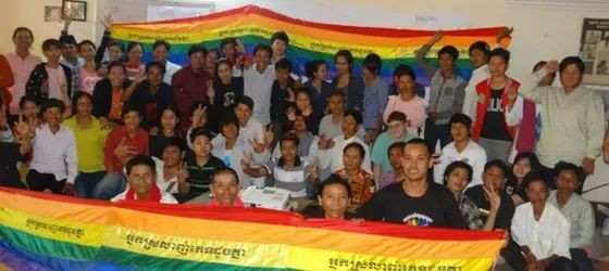 People fighting for Cambodia LGBT rights.