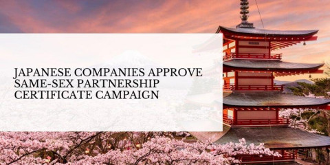 Japanese companies support LGBTQ rights.