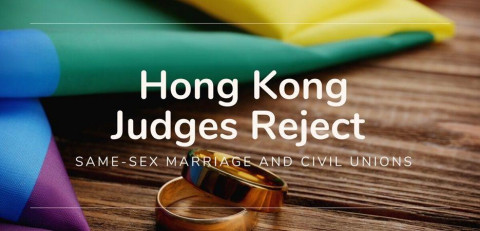 Hong Kong court ruled against marriage equality.