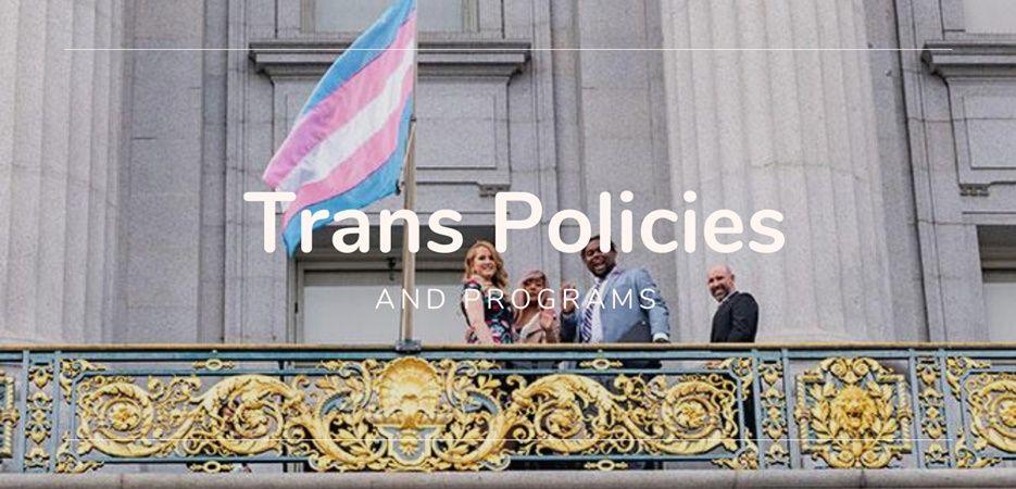 trans flag san francisco