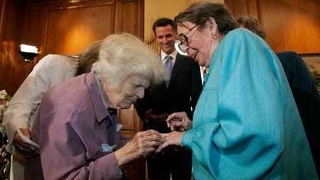 phyllis lyon del martin wedding GettyImages 81595066 1