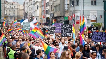 sarajevo first pride march from euronews