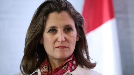 Canadian Deputy Prime Minister Chrystia Freeland on 