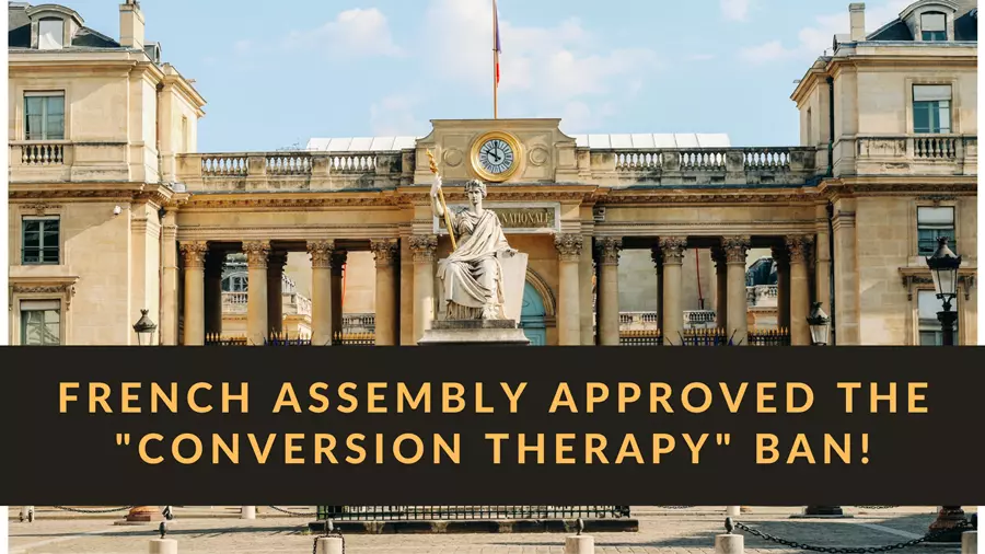 National Assembly unanimously backed proposed legislation to prohibit “conversion therapy” in France.