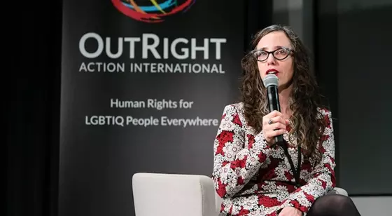 Executive director of global LGBTQ+ organization OutRight Action International Jessica Stern.
