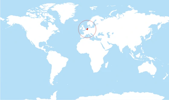 Map of The Netherlands.