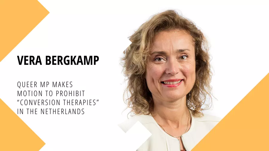 Queer MP Vera Bergkamp presented a motion to ban "conversion therapies" in The Netherland.