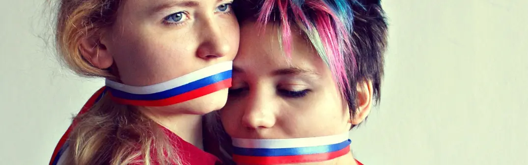 Russia gay propaganda law to silence LGBTQ people.