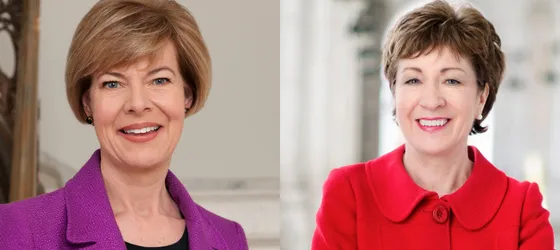 Senator Tammy Baldwin and Senator Susan Collins.