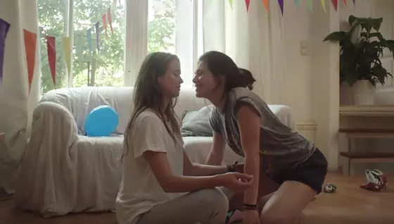 Anne and her ex-girlfriend Lily in episode 1 of Anne + web series season 1.
