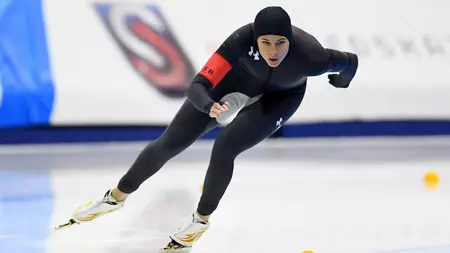 American lesbian speed skater Brittany Bowe.