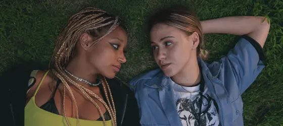 Amandla Stenberg and Maria Bakalova in new film Bodies Bodies Bodies.