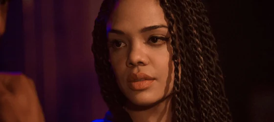 Tessa Thompson as Bianca Creed in Creed III.