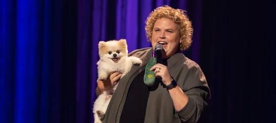 Fortune Feimster on stage in new stand-up special Good Fortune.