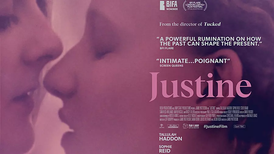 Lesbian movie Justine starring Tallulah Haddon and Sophie Reid.