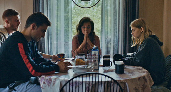 Bodil (Sidse Babett Knudsen), her sons, and Ida in Wildland.