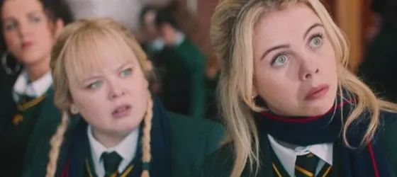 Olva, Clare and Erin in Derry Girls.