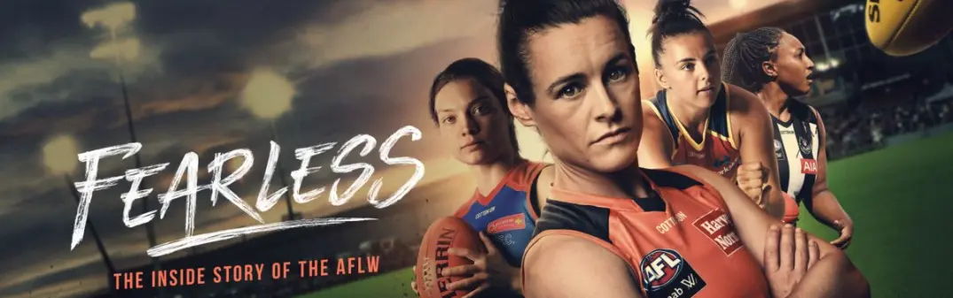 Poster of docu-series 'Fearless: The Inside Story of the AFLW'.