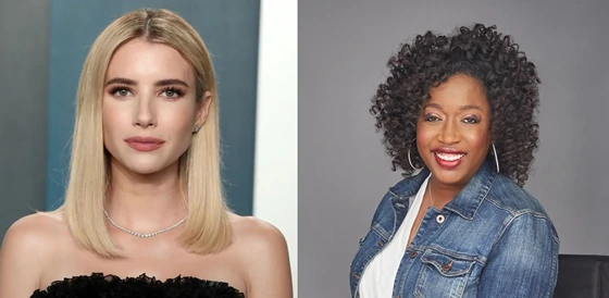 Netflix series First Kill producer Emma Roberts and showrunner Felicia D. Henderson.