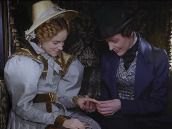 Anne Lister and Ann Walker getting married in season 1.