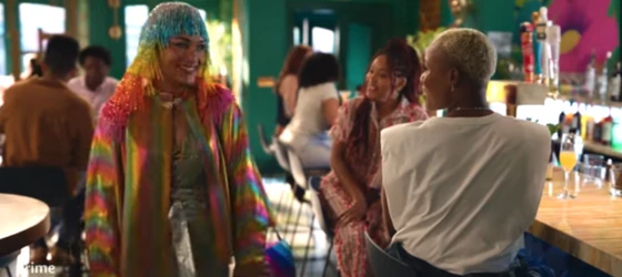 Grace Byers as sapphic character Quinn.