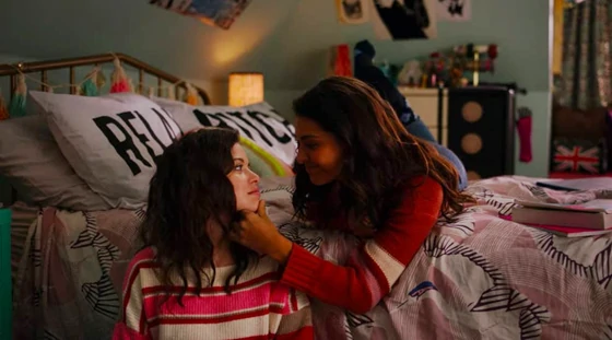 Lesbian couple Max and Sophie in season 1 of Netflix teen drama Ginny & Georgia.