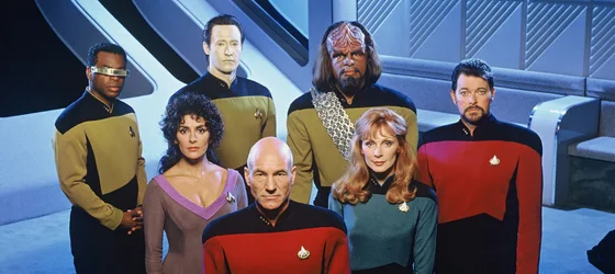 Star Trek: Next Generation cast members.