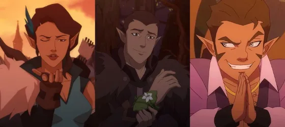 Vex’ahlia, Vax’ildan, and Scanlan Shorthalt.