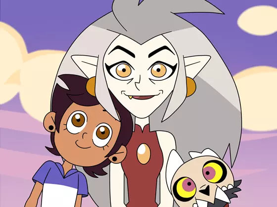 Luz, Eda, and King in Disney Channel's animated series The Owl House first season.