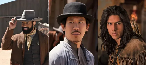 Philemon Chambers as Augustus, Lawrence Kao as Kai, and Justin Johnson Cortez as Calian.