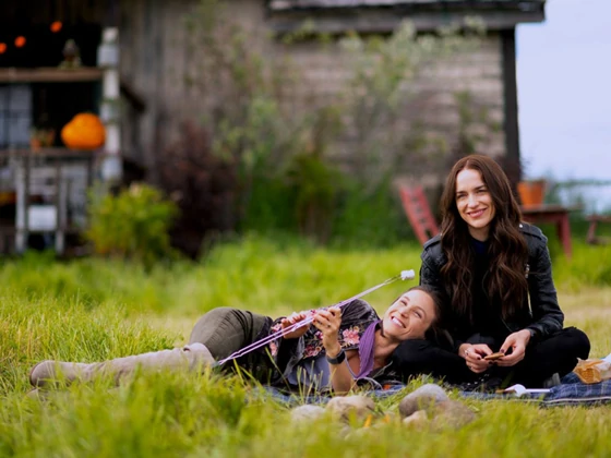 The Earp sisters in tv series Wynonna Earp.