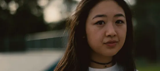 Jessica Li as Ingrid in lesbian web series Flunk.